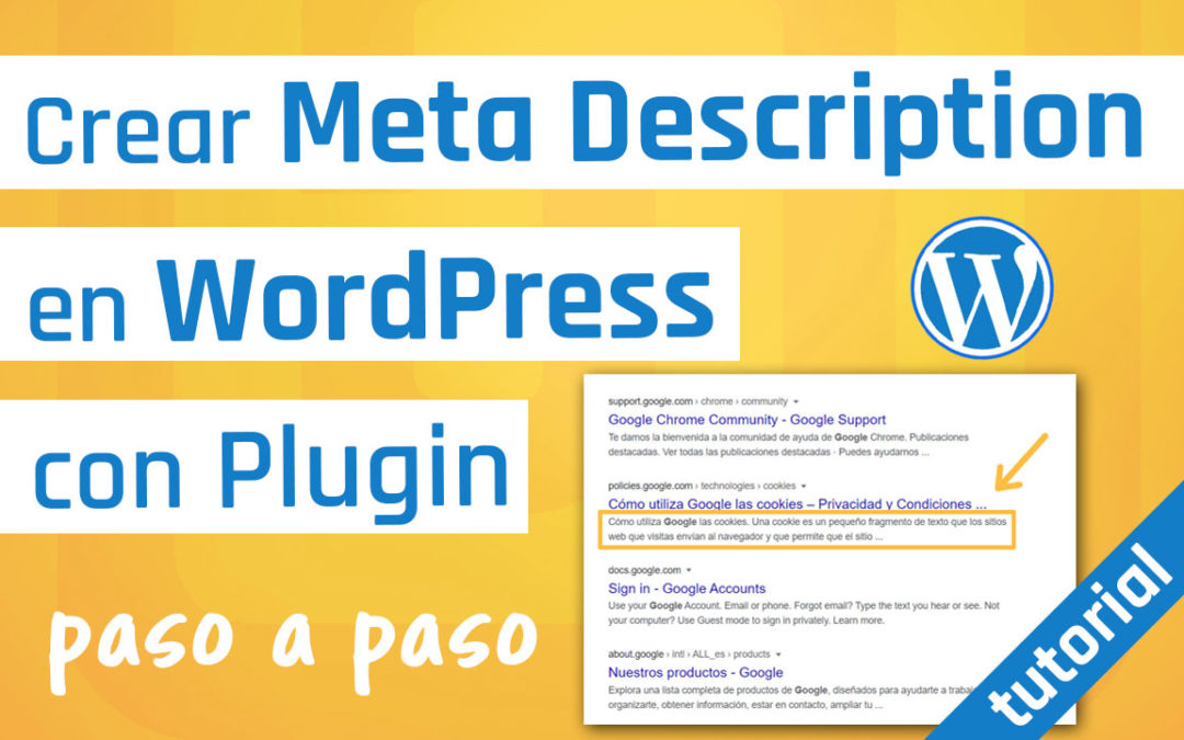 Crea las meta description en WordPress con un plugin